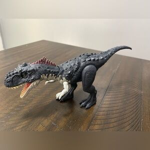 Jurassic World Dominion Roar Strikers Rajasaurus Dinosaur Mattel Tested